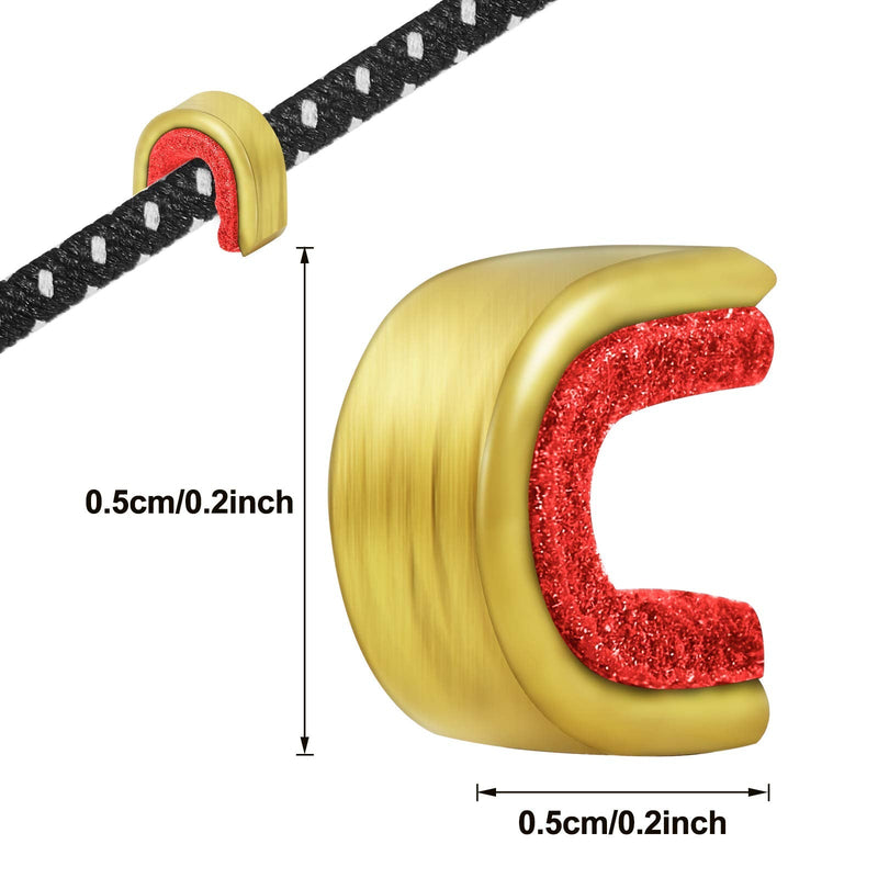 Gejoy 20 Pieces Nock Points Archery String Nocking Points Bow String Buckle Clip for Compound and Recurve Bow Red - BeesActive Australia