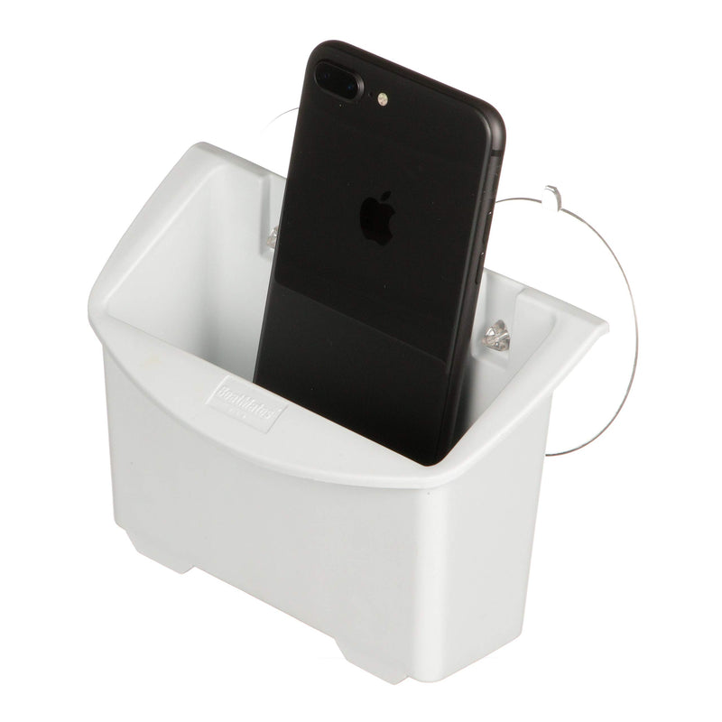 [AUSTRALIA] - Seachoice 79341 Smartphone Plus Caddy with 2 Suction Cups – Mounts On Any Flat Surface, White, One Size 