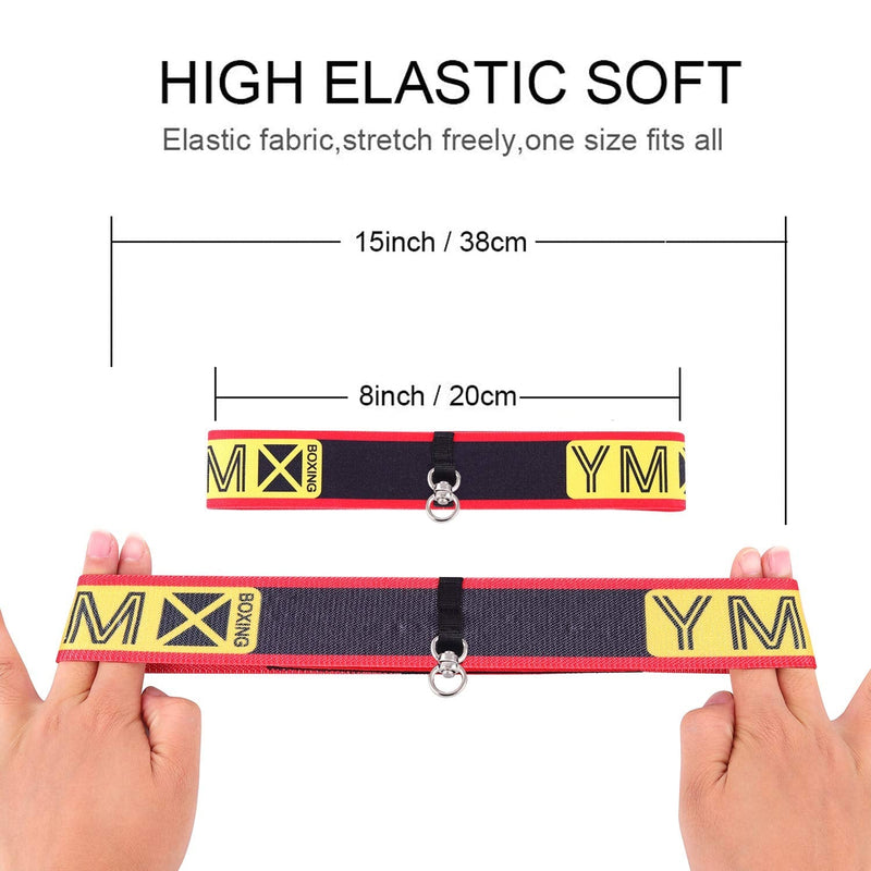 YMX Boxing Training Reflex Ball - Adjustable Elastic Head Band, Light Weight Soft Foam Balls - Improve Hand to Eye Coordination, Reaction Speed, Focus, Accuracy - Cardio Sports Exercise Equipment Yellow/Black - BeesActive Australia