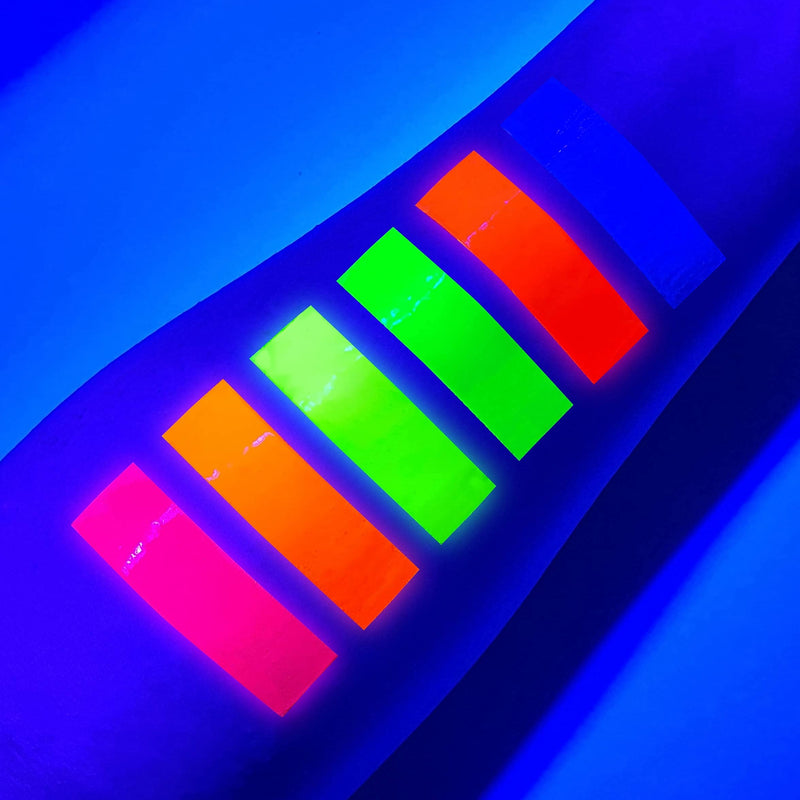 UV Glow Blacklight Face and Body Paint 0.34oz - Set of 6 Tubes - Neon Fluorescent - BeesActive Australia