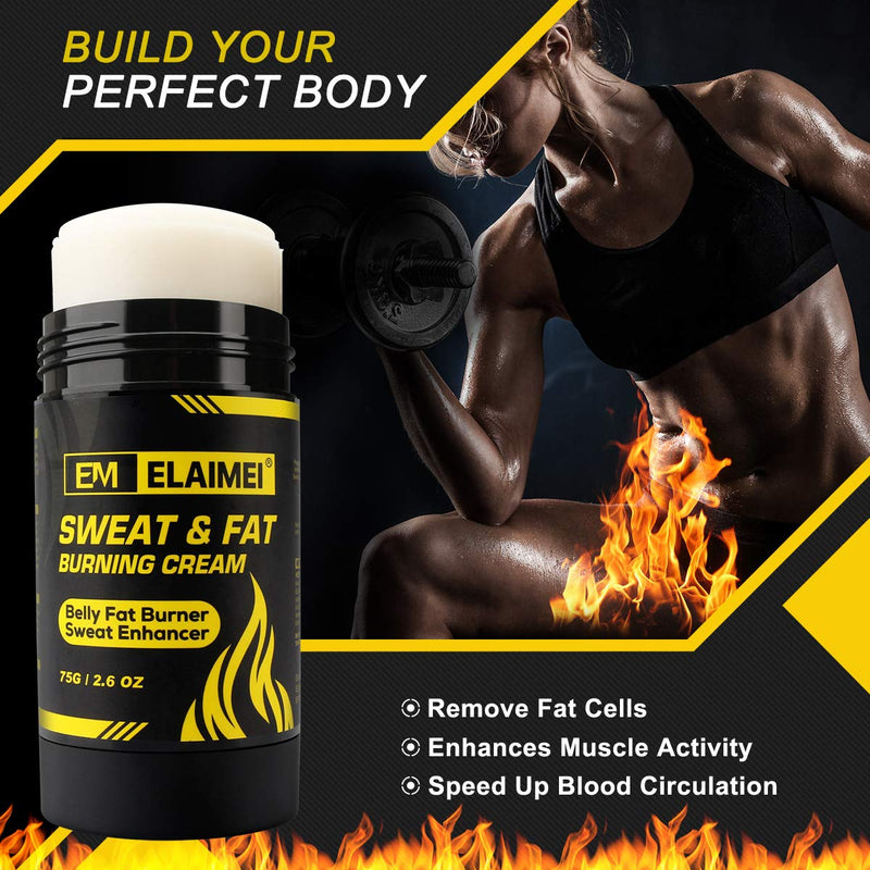 Hot Gel Cream, Sweat Workout Enhancer Gel, Weight Loss and Fat Burning Cream for Belly for Women and Men, Slimming Cream for Tummy, Anti Cellulite Cream for Body, Deep Tissue Massage & Muscle Yellow - BeesActive Australia