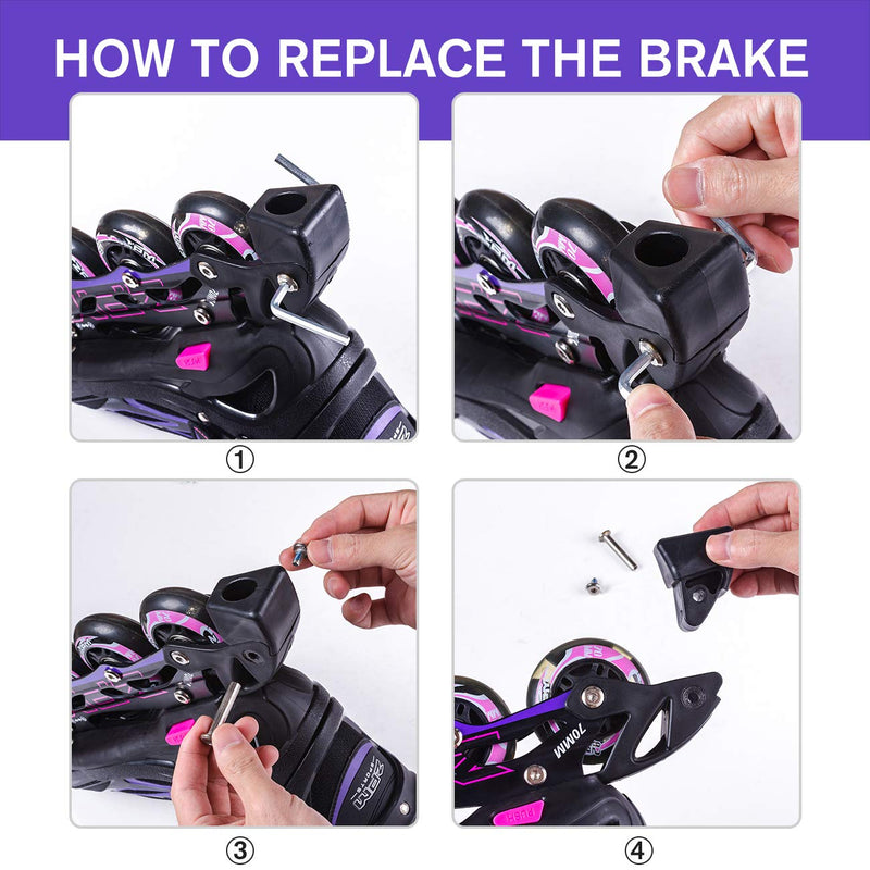 2PM SPORTS Inline Skate Brake Stopper, Replacement Brake Pad - BeesActive Australia