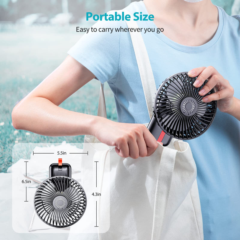 SmartDevil Camping Fan with LED Lights, 5000mAh Battery Operated Tent Fan with Hanging Hook and Aroma Diffuser, Power Bank, 180° Rotation, Portable Rechargeable Travel Fan for Camping, RV, Picnic - BeesActive Australia