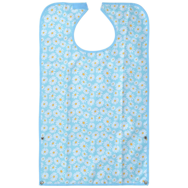 Celley Adult Bibs for Women and Elderly, Reusable and Washable with Crumb Cather Pouch Summer Flowers - BeesActive Australia