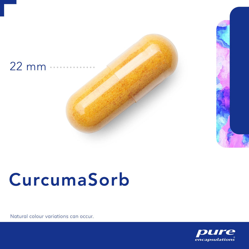 Pure Encapsulations - CurcumaSorb - Meriva Turmeric - Source of Curcumin - High Absorption - 90 Capsules - BeesActive Australia