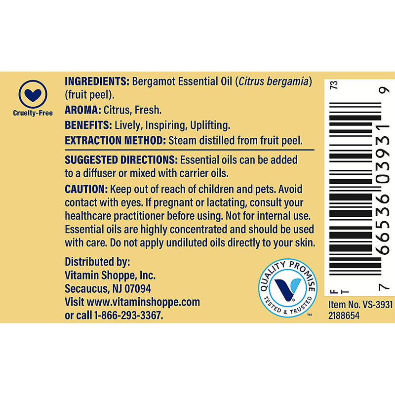 Bergamot 100 Pure Essential Oil Lively, Inspiring Uplifting Aromatherapy (1 fl. oz.) - BeesActive Australia