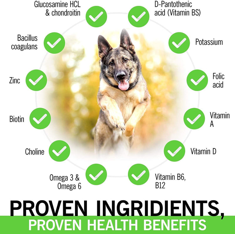 IE 4 in 1 Dog Multivitamins | Joint Support, Immune Health, Skin and Heart Health | Hip Joint Support, Skin Coat, Heart Health, Gut & Immune | 90 Soft Chews - BeesActive Australia