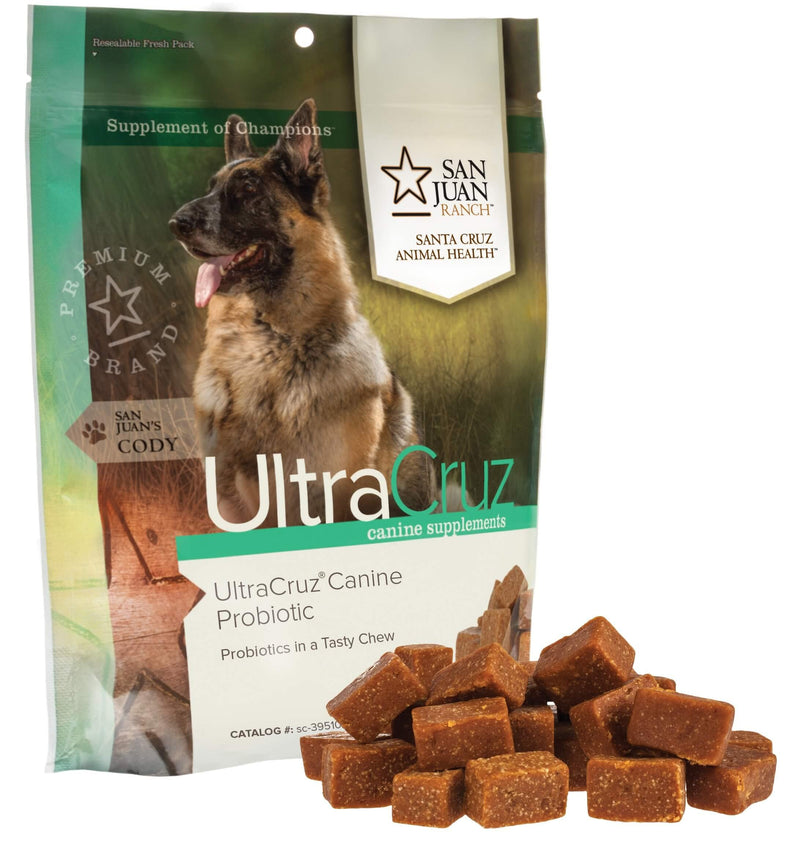 UltraCruz Canine Probiotic Supplement for Dogs, 120 Tasty Chews - BeesActive Australia