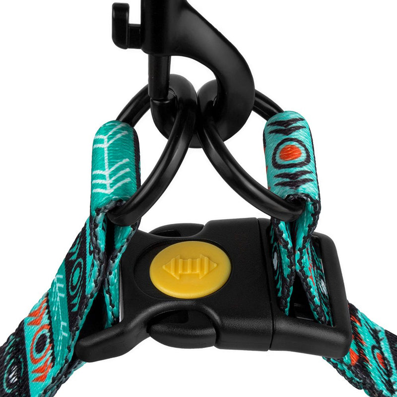 CollarDirect Adjustable Dog Harness Tribal Pattern Step-in Small Medium Large, Comfort Harness for Dogs Puppy Outdoor Walking Pattern 1 - BeesActive Australia