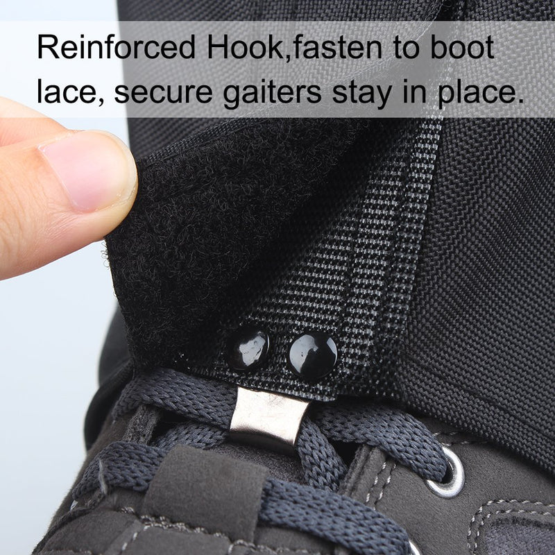 MAGARROW Leg Gaiters Hiking Snow Boot Gaiter Outdoor Waterproof Gaiters Shoes Cover Oxford Fabric Black Small - BeesActive Australia