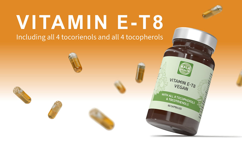 Kala Health Unique Vegan Formula with all 8 Tocopherols and Tocotrienols Vitamin E� 400 IU Contains no PAH�s, Heavy Metals, Contaminants or Preservatives - Certified Sustainable - Hair, Scars and Skin 60 - BeesActive Australia