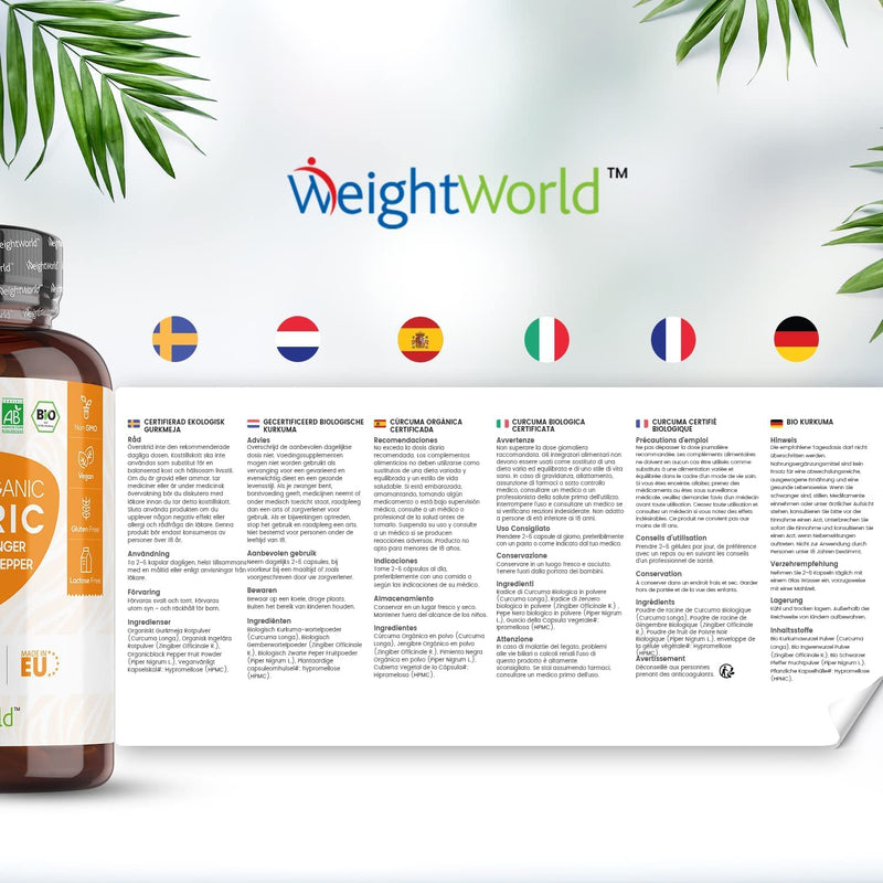 Organic Turmeric Capsules High Strength 1520mg - with Black Pepper & Ginger - 180 Capsules (3 Months Supply) - Soil Association Certified Turmeric Supplement - Natural & Vegan - Made in The UK - BeesActive Australia