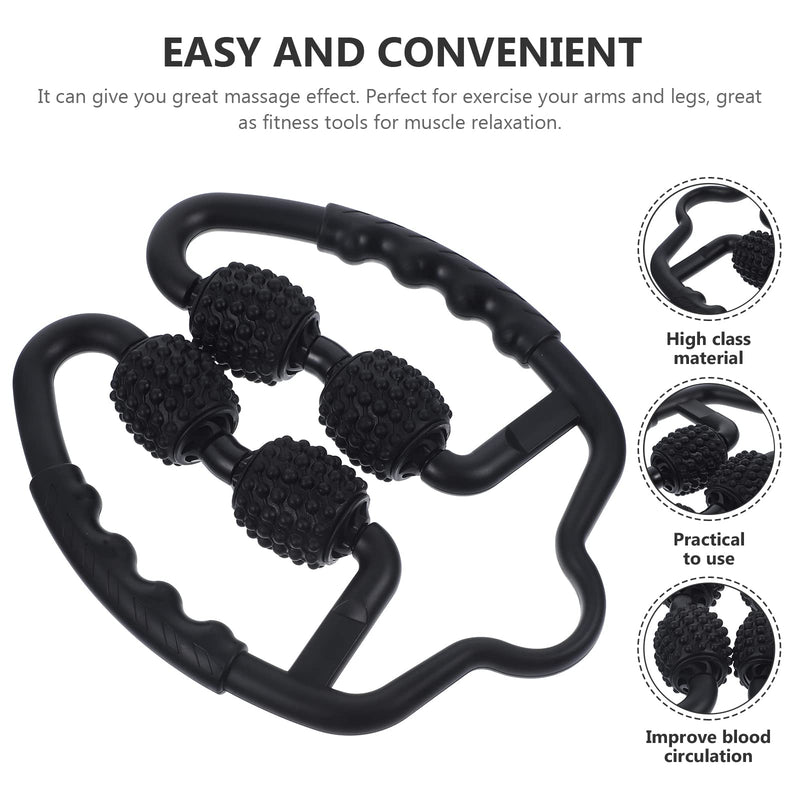 Healifty Foam Manual Roller Massager Muscle Massage Roller Massager Cellulite Roller for Neck Shoulder Legs Arms Back Muscle Pain - BeesActive Australia