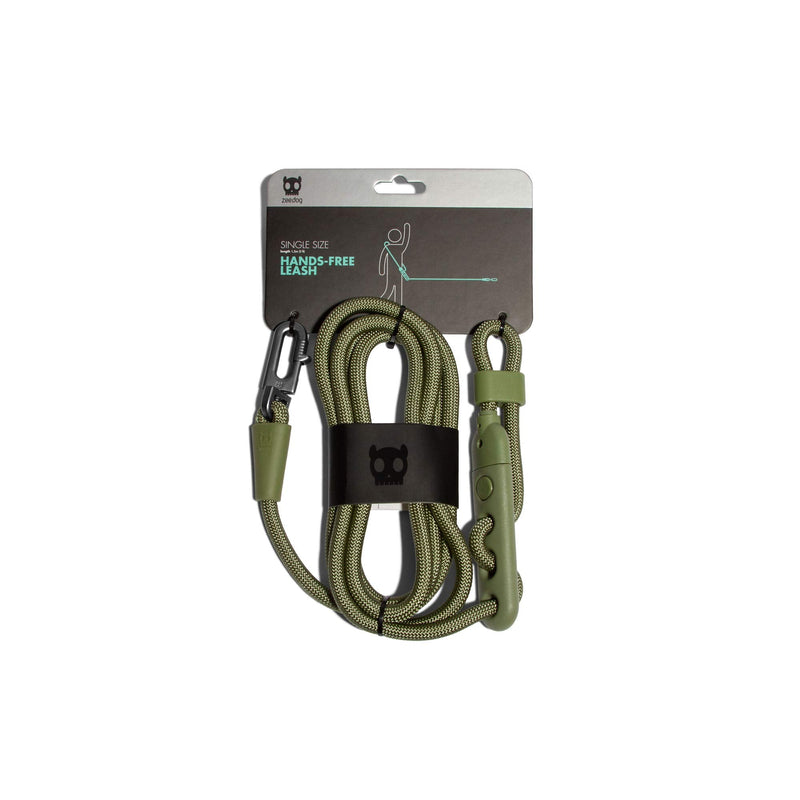 Hands-Free Dog Leash, Adjustable Rope Leash One-Size Army Green - BeesActive Australia