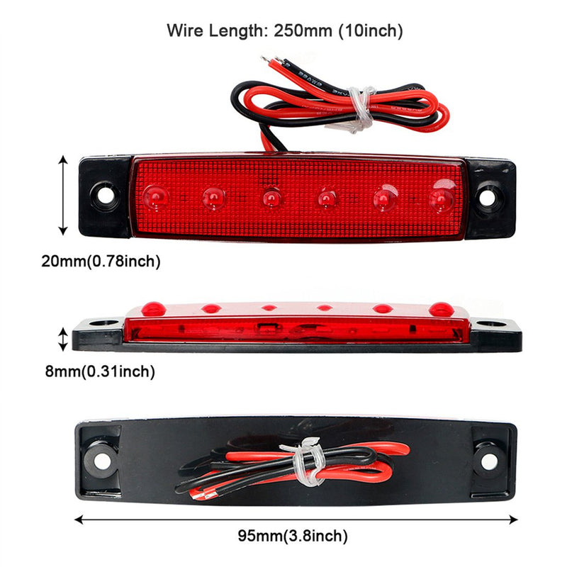 Shangyuan Boat Navigation Lights, Stern Lights for Boats, Marine Led Strip Lights for Boat Lights Bow and Stern, Navigation Lights for Boats Led, Kayak Lights, DC 12V 2PCS (Red and Green) Red and Green - BeesActive Australia