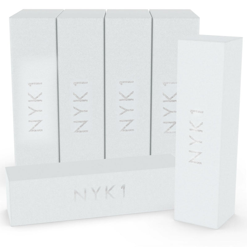 White Nail Buffer Sanding Block - (Pack of 10) NYK1 Professional Salon Quality Grit Nail Buffer File for Sanding, Filing Natural, Shellac or Acrylic Gel Nails - BeesActive Australia