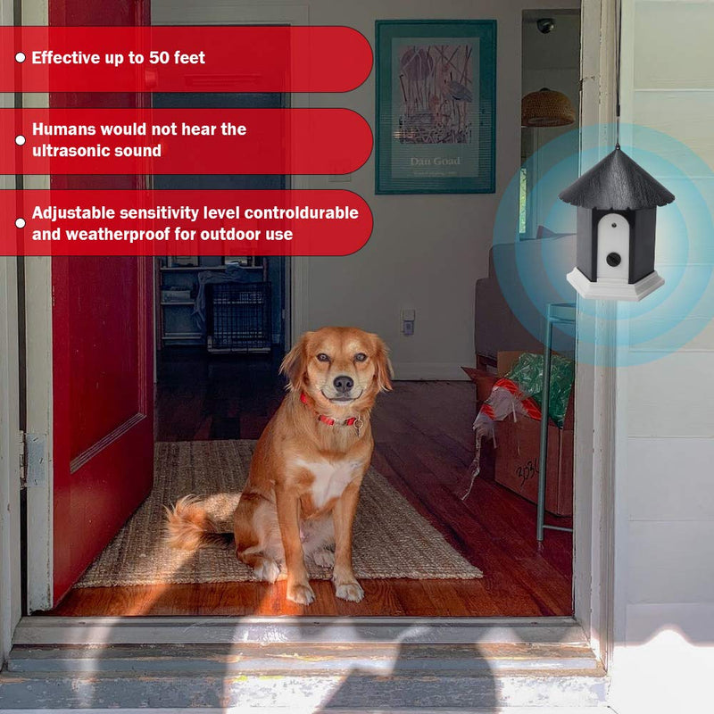TLOG Anti Barking Device, Waterproof Outdoor Sonic Bark Deterrents with Adjustable Ultrasonic Level Control, Bark Control Device, Dog Bark Control Up to 50 Ft. Range Safe for Small Medium Large Dogs - BeesActive Australia