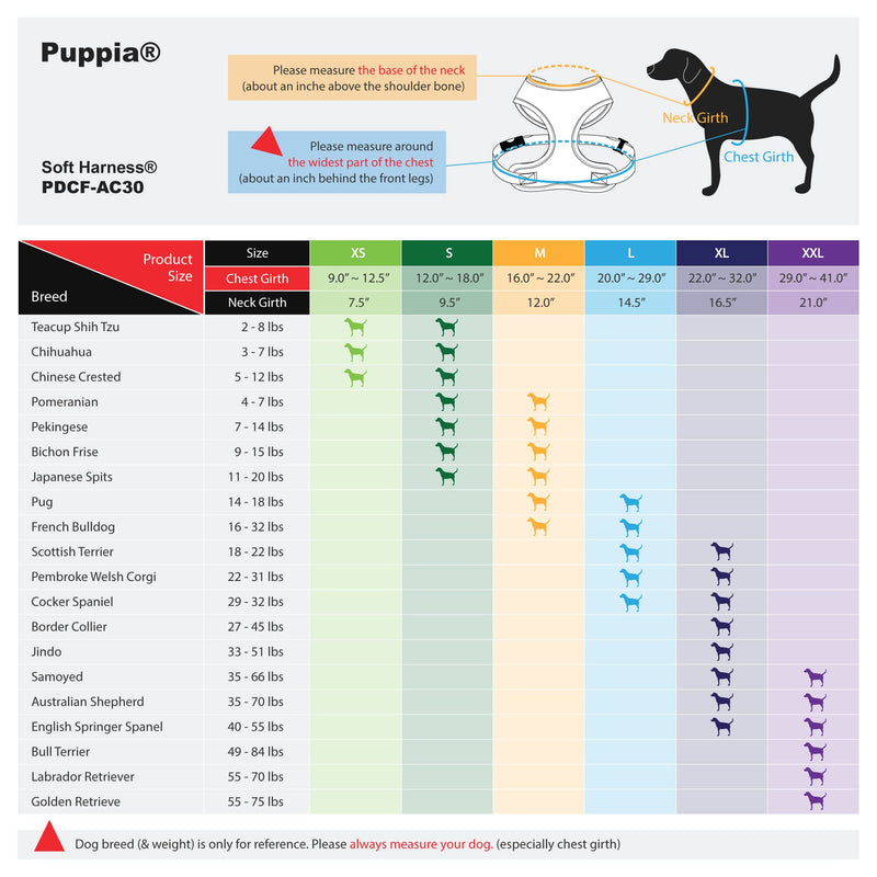 Puppia Soft Dog Harness No Choke Over-The-Head Triple Layered Breathable Mesh Adjustable Chest Belt and Quick-Release Buckle S (Neck: 9.5", Chest: 12"-18") Pink - BeesActive Australia