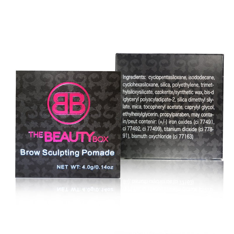 The Beauty Box Brow Sculpting Pomade, Smudge-Free, Waterproof Eyebrow Pomade, Fill and Texturize, 7 shades, 4g. (Taupe) Taupe - BeesActive Australia