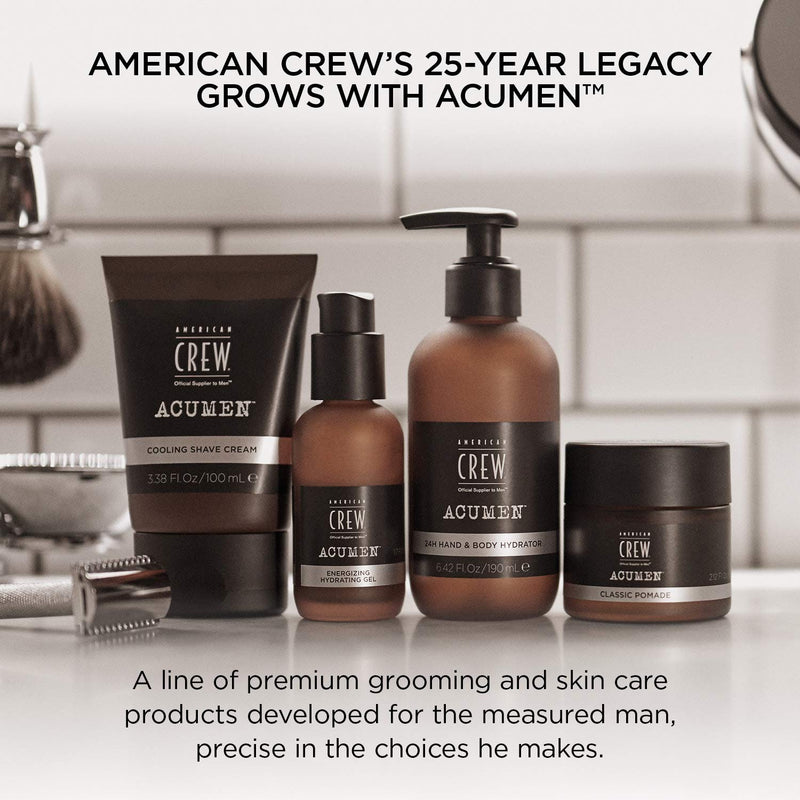 American Crew ACUMEN Eye Energizing Hydrating Gel for Men, Minimize Puffiness, Reduces Dryness, with Hyaluronic Acid & Ginger Root Extract - BeesActive Australia