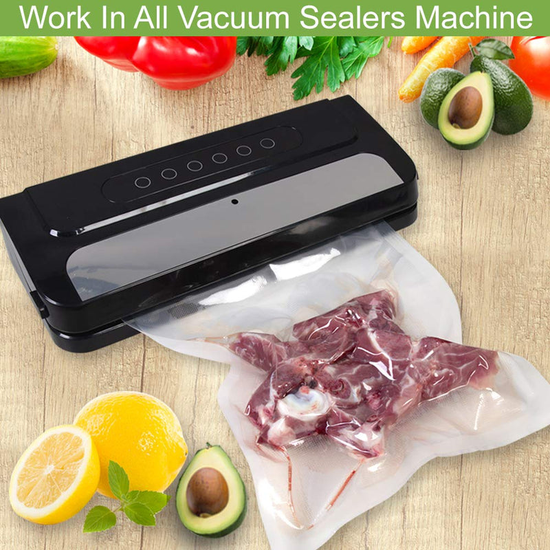 KitVacPak 100 Pint 6X10 Food Saver Vacuum Sealer Bags with Commercial Grade, BPA Free, Heavy Duty.Vacuum Sealer Freezer Bags Compatible with FoodSaver,Weston,Seal a Meal plus Other Machine. 6" x 10" Pint (100count) - BeesActive Australia