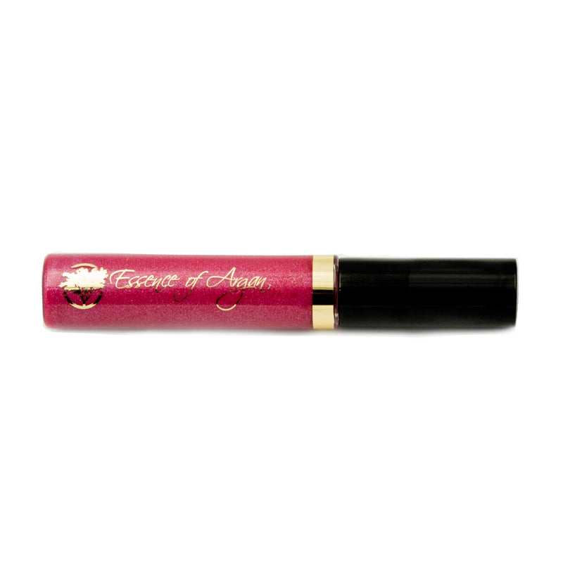 Essence of Argan Lip Gloss with Moroccan Argan Oil to Moisturize and Plump your Lips – Lip Care to Eliminate Dryness - Cherry Rose Matte Effect 0.25oz - BeesActive Australia