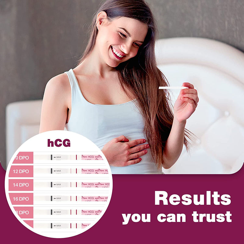 Easy@Home 20 x Pregnancy Test Strips for Early Detection 10 MIU/ml, Fertility Test Kit, 20 HCG Tests - BeesActive Australia