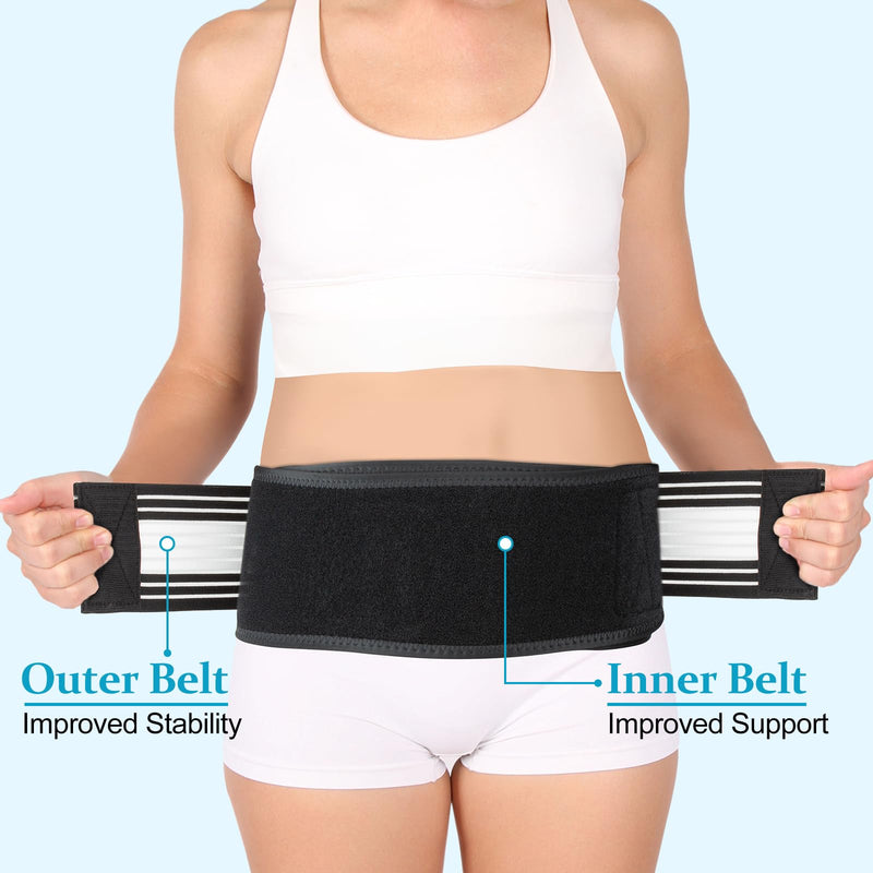 Zekeson Si Belt, Sciatica Belt for Women and Men, Pain Relief for Lower Back, Sacroiliac, Sciatic, Pelvic, Lumbar, Hip, Leg, Sacral Nerve White S-M - BeesActive Australia