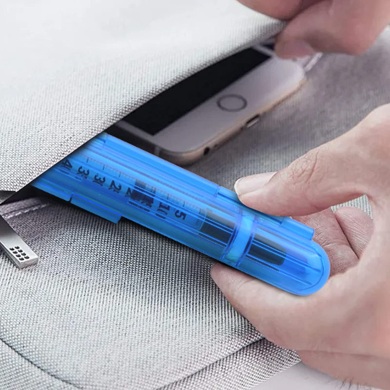 Medarchitect PSC (MA-PSC) Portable Travel Insulin Prefilled Syringe Case for Diabetes 2 Dark Blue Transparent+solid Green - BeesActive Australia