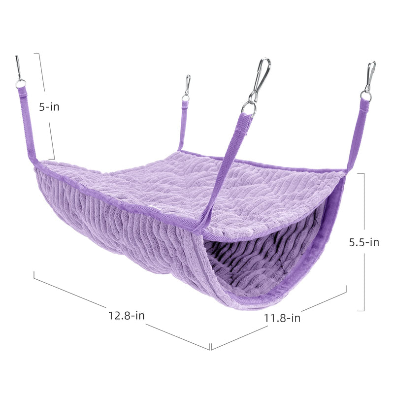 Niteangel Luxury Double Bunkbed Hammock, Fit 2 Adult Ferrets or 5 More Adult Rats Purple - BeesActive Australia