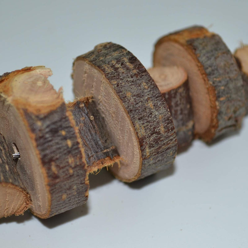 Natural Organic Apple Wood Chew Toys, 2 Pack Small Animal Snacks Toys Suitable for Bunny, Chinchilla, Guinea Pigs, Hamsters Teeth Grinding - BeesActive Australia