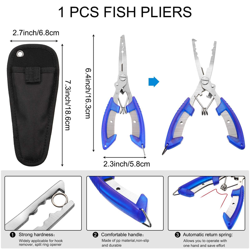 Fish Hook Remover Tools Kit Include 1 Piece Handheld Digital Fish Scale 1 Piece Fish Hook Remover Tool 1 Piece Fish Lip Gripper 1 Piece Fish Plier with Sheath and 2 Pieces Fishing Tool Lanyards - BeesActive Australia