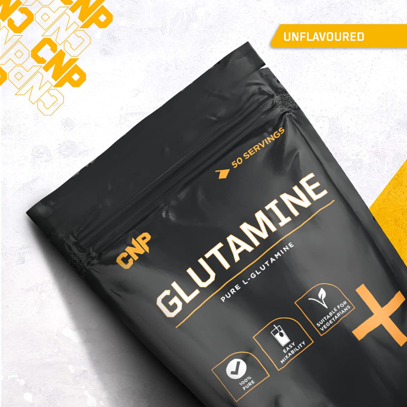 CNP Professional Glutamine, 100% Pure L-Glutamine Powder, 250g Pouch - BeesActive Australia