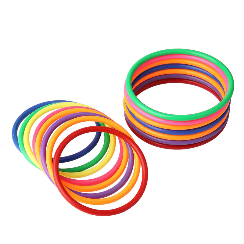 [AUSTRALIA] - HRLORKC Plastic Ring Toss Game Set Rings for Ring Toss for Kids Outdoor Games Plastic Carnival Rings Carnival Games for Carnival Party and Parent-Child Games 32 pcs 