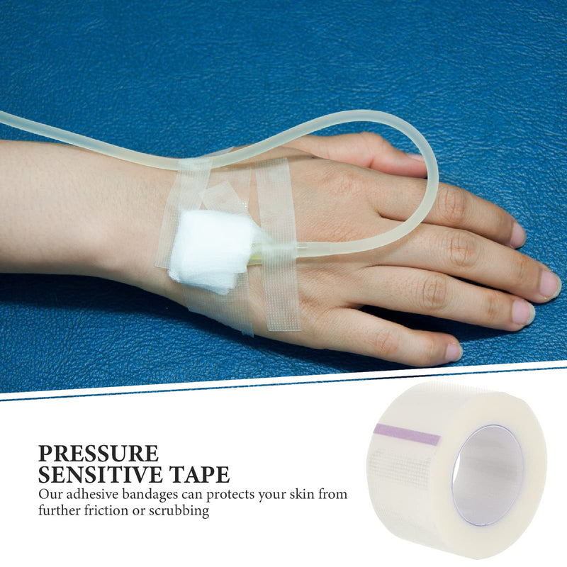 Healifty 6 Rolls Medical Tape Sensitive Skin Tape Clear Surgical Tape Microporous First Aid Tape - BeesActive Australia