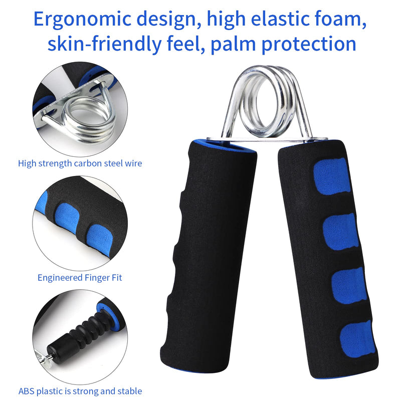 erduoduo Hand Grips for Strength Training,Soft Foam Hand Workout Grippers, Strengthen Hand Grip Exerciser,2 Pack - BeesActive Australia