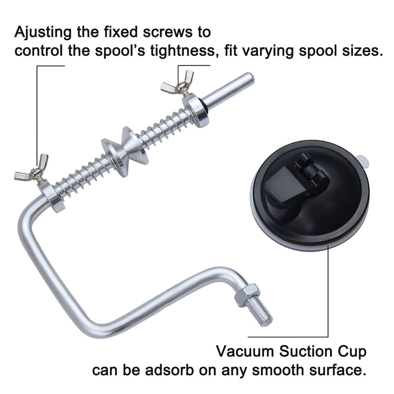 OROOTL Fishing Line Spooler Portable Fishing Line Winder Spooler with Suction Cup Adjustable Spinning Reel Spool Spooling Station System Spooler Machine Winding System Device - BeesActive Australia