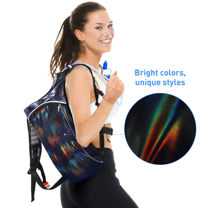 Hydration Pack,Hydration Backpack with 2L Hydration Bladder Lightweight Insulation Water Pack for Festivals,Raves, Hiking, Biking, Climbing, Running and More Black - BeesActive Australia