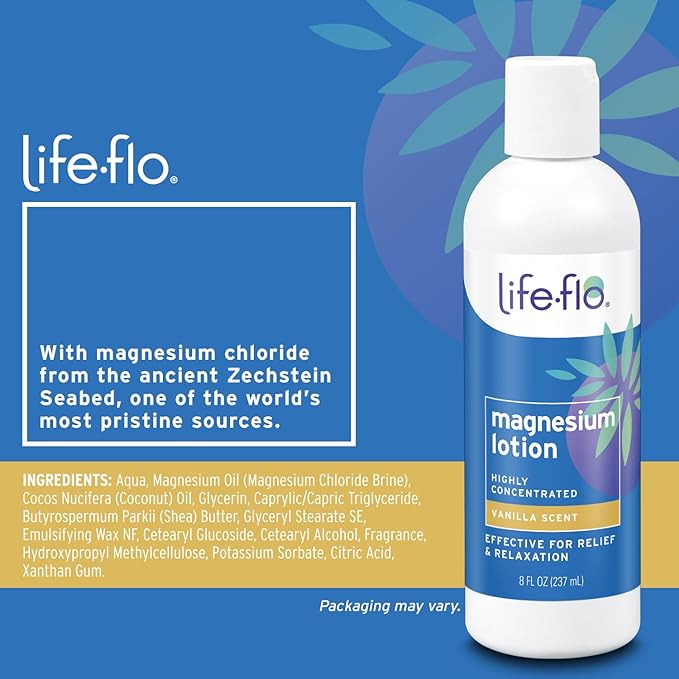 Life Flo Health Magnesium Lotion 8 fl oz (237 ml) - BeesActive Australia