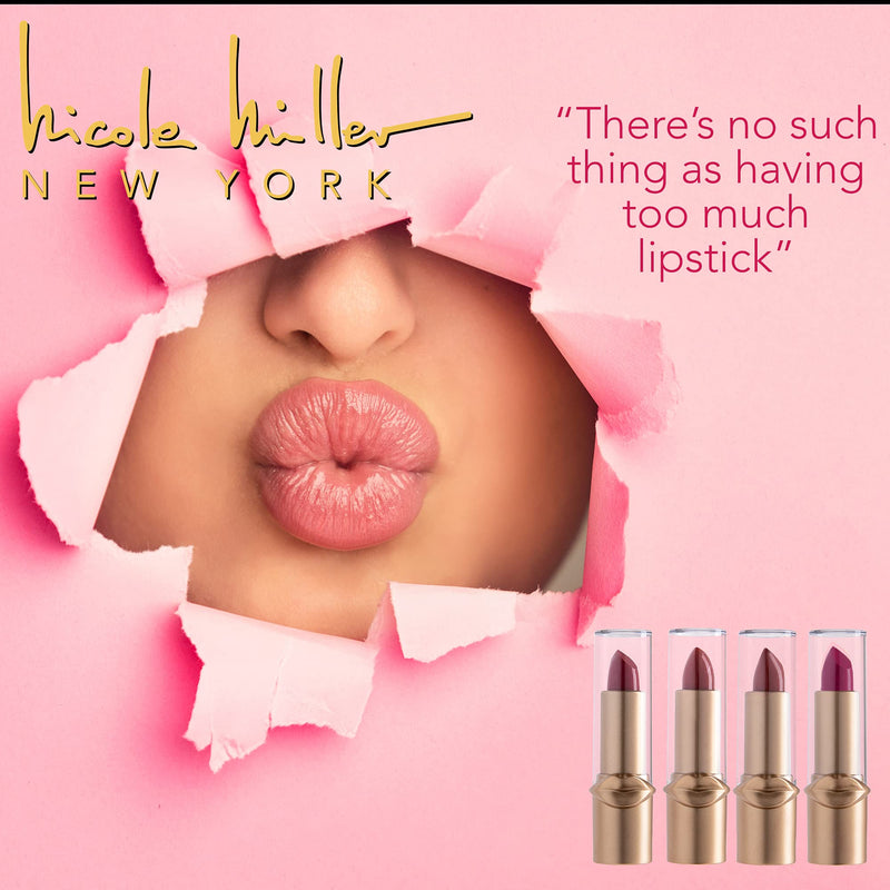 Nicole Miller Lipstick Collection- 4 Piece Lipstick Set in Pink Colors - BeesActive Australia