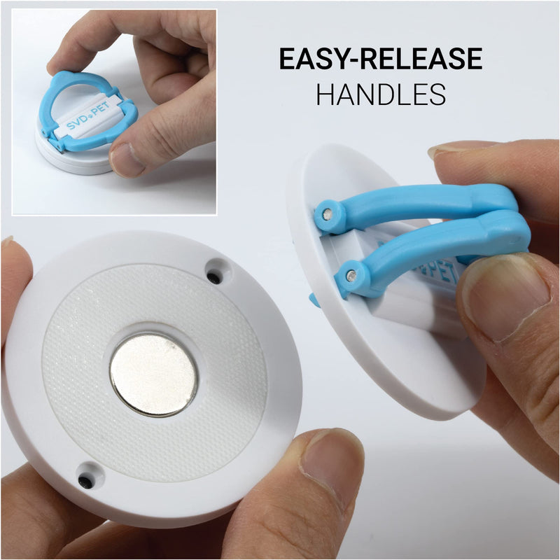 SVD.PET Potty Training Pad Magnetic Holder - Perfect for Leg-Lifting Marking Dogs - Compatible with Any Size of Puppy Pee Pads - Strong Magnets with Easy-Lifted Handles 4-Pack - BeesActive Australia