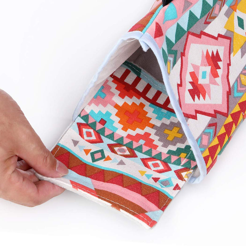 KINTOR Bird Nest Snuggle Hut,Parrot Habitat Cave Hanging Tent for Small Medium Parrots Budgies Eclectus Parakeet Cockatiels Lovebird African Grey Pink Ethnic S-8.2x4.7x2.5inch - BeesActive Australia