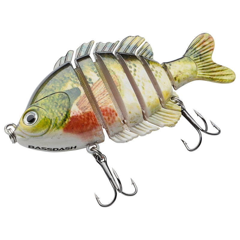 [AUSTRALIA] - Bassdash SwimPanfish Multi Jointed Panfish Bluegill Swimbaits Hard Topwater Bass Lures Fishing Lure Crank Saltwater 3.5in/0.85oz 