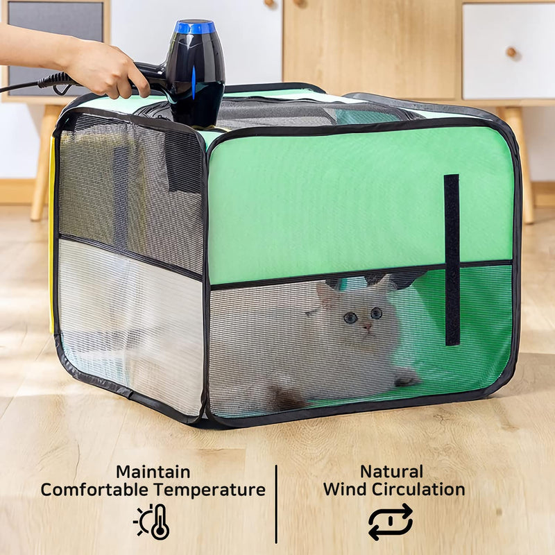 Shinecom Pet Drying Box Portable Foldable Pet Dry Room Pet Hair Dryer Clean Grooming House Dryer Cage for Cats/Dogs - BeesActive Australia