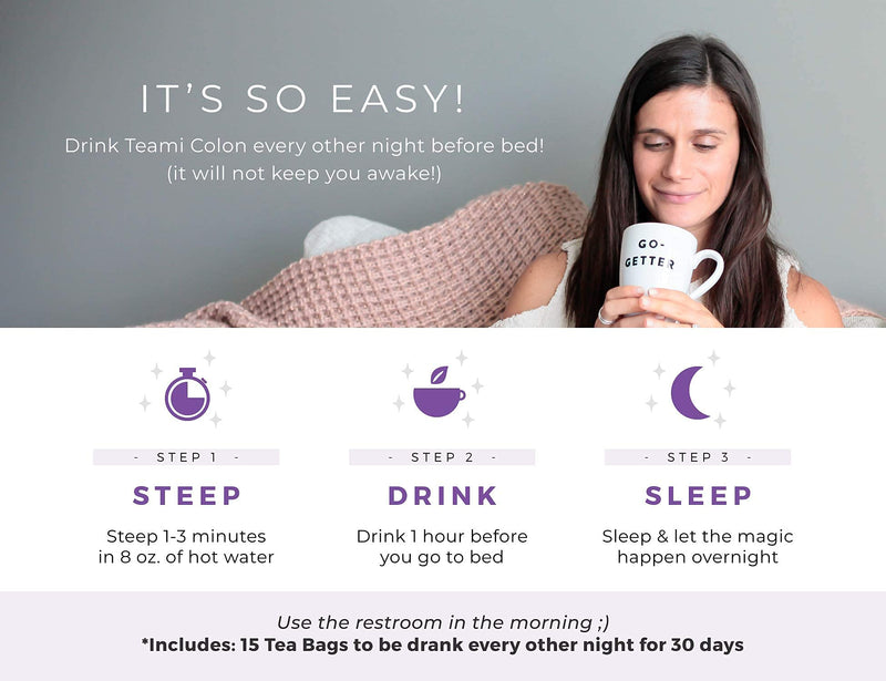 Teami® Colon Cleanse Detox Tea - 15 Tea Bags, 30 Day Supply (Lemon) - BeesActive Australia