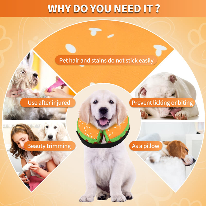 Protective Inflatable Dog Recovery Cone Collar for Smal Medium Large Dog, Soft E-Collar Dog Donut Cone Alternative After Surgery for Dogs Cats S(Neck 7.8''-10.2'') - BeesActive Australia