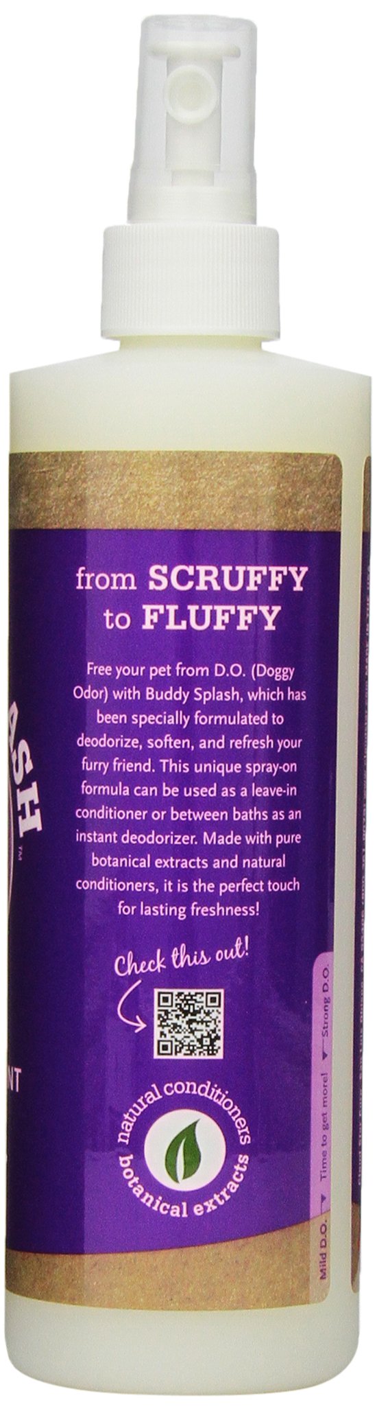 Buddy Splash Dog Deodorizer & Dog Conditioner, Easy Spray-On Formula for Grooming Lavender & Mint 16 Fl Oz - BeesActive Australia