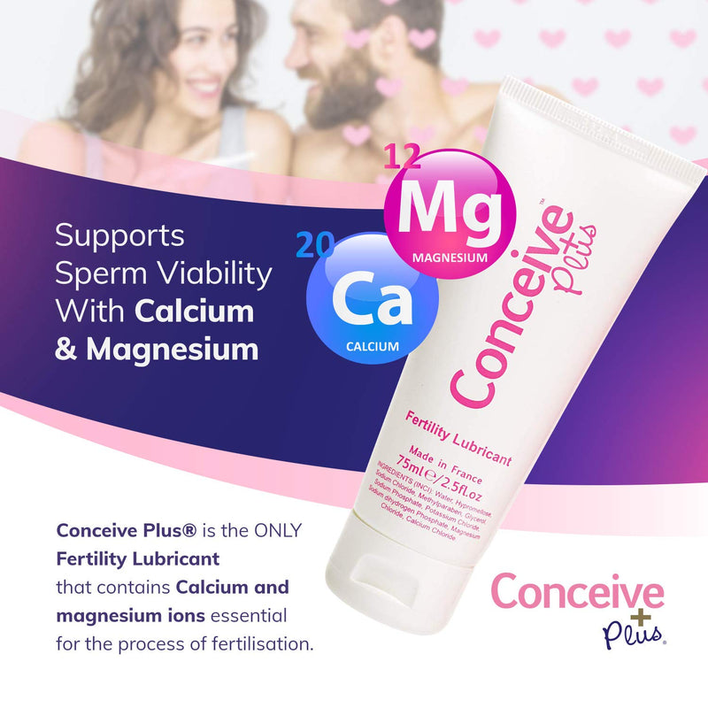 Conceive Plus Fertility Lubricant Gel, a lubricant sex gel for couples 75 ml with Calcium and Magnesium - BeesActive Australia