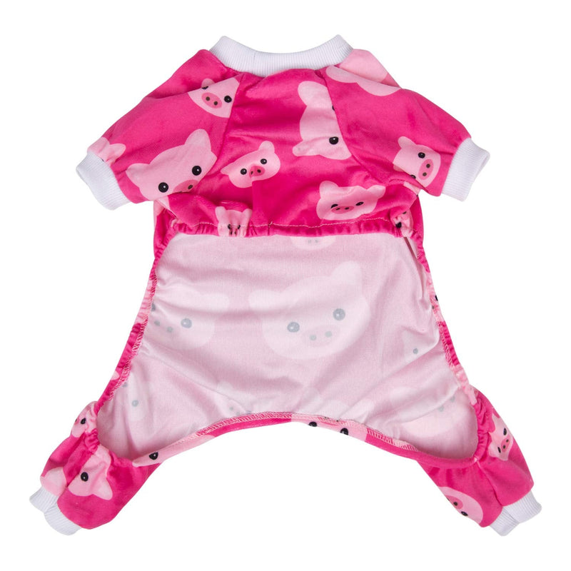 CuteBone Dog Pajamas Cute Cat Clothes Pet Pjs Soft Onesie for Small Girl Dogs Large Pink pig - BeesActive Australia