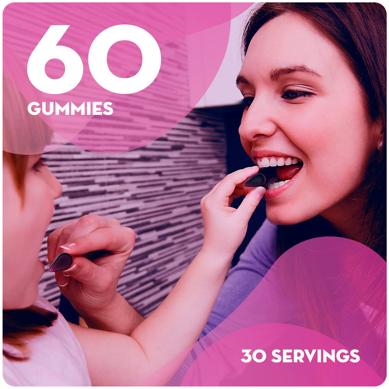 Elderberry Gummies with Zinc, Vitamin C & Vitamin D - Suitable for Adults & Children - Zinc for Immune System - Sambucus Black Elderberry (60 Elderberry Gummies, 1 Pack) Elderberry Gummies - 60, 1 Pack - BeesActive Australia